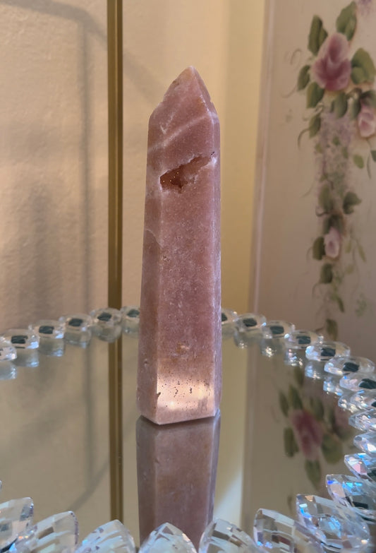 Tall Pink Amethyst Tower