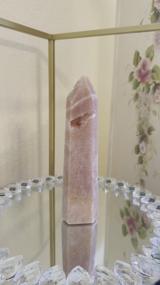 Tall Pink Amethyst Tower